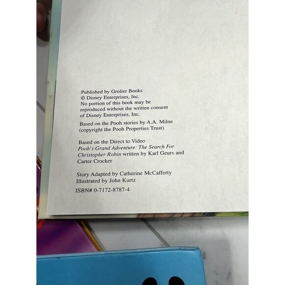 Winnie the Pooh Disney's Wonderful World of Reading) Lot Of 2 /GOOD - Picture 4 of 5